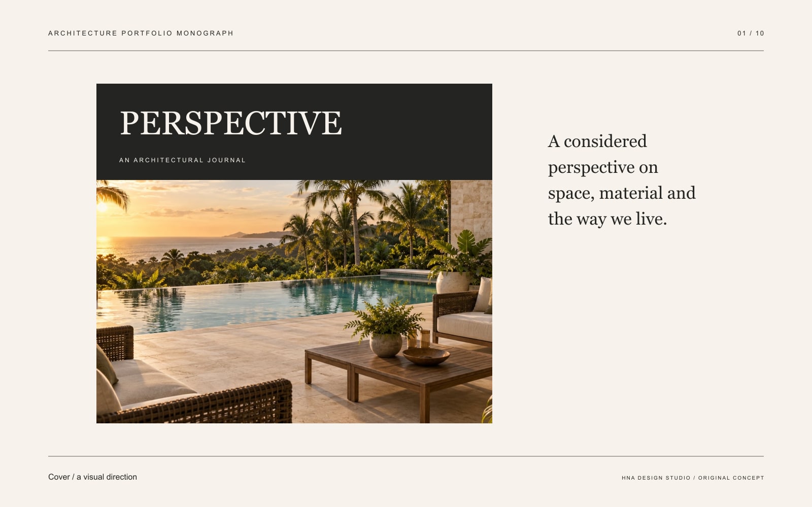 Original graphic study: Cover / a visual direction