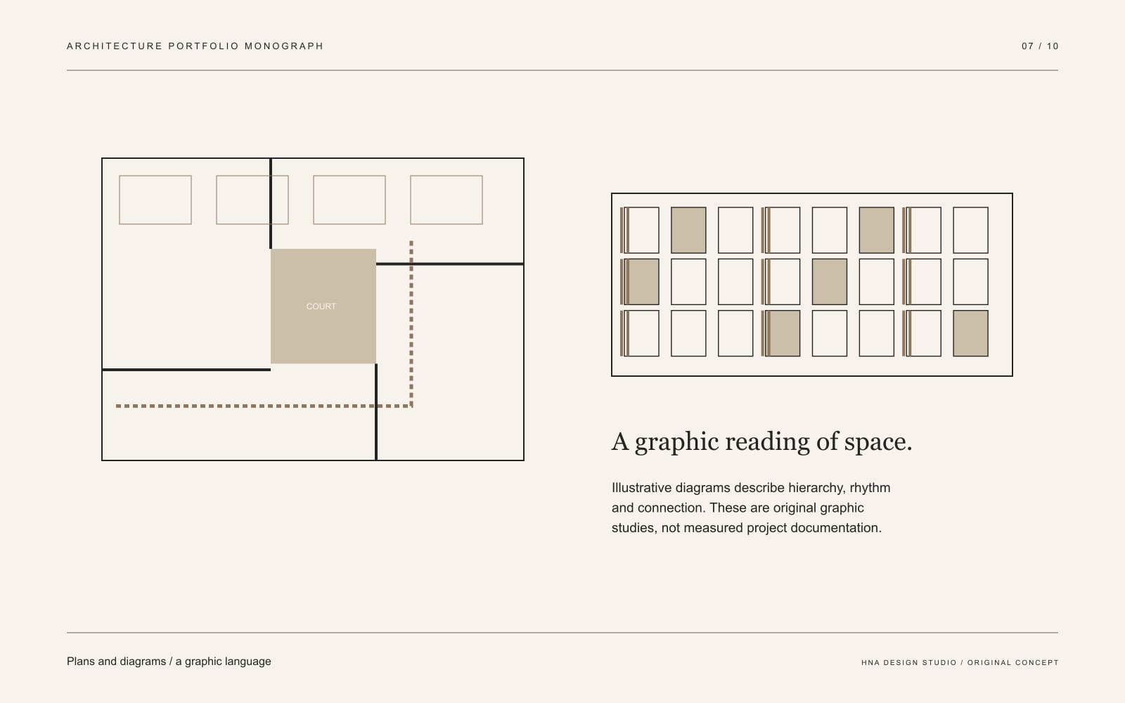 Original graphic study: Plans and diagrams / a graphic language