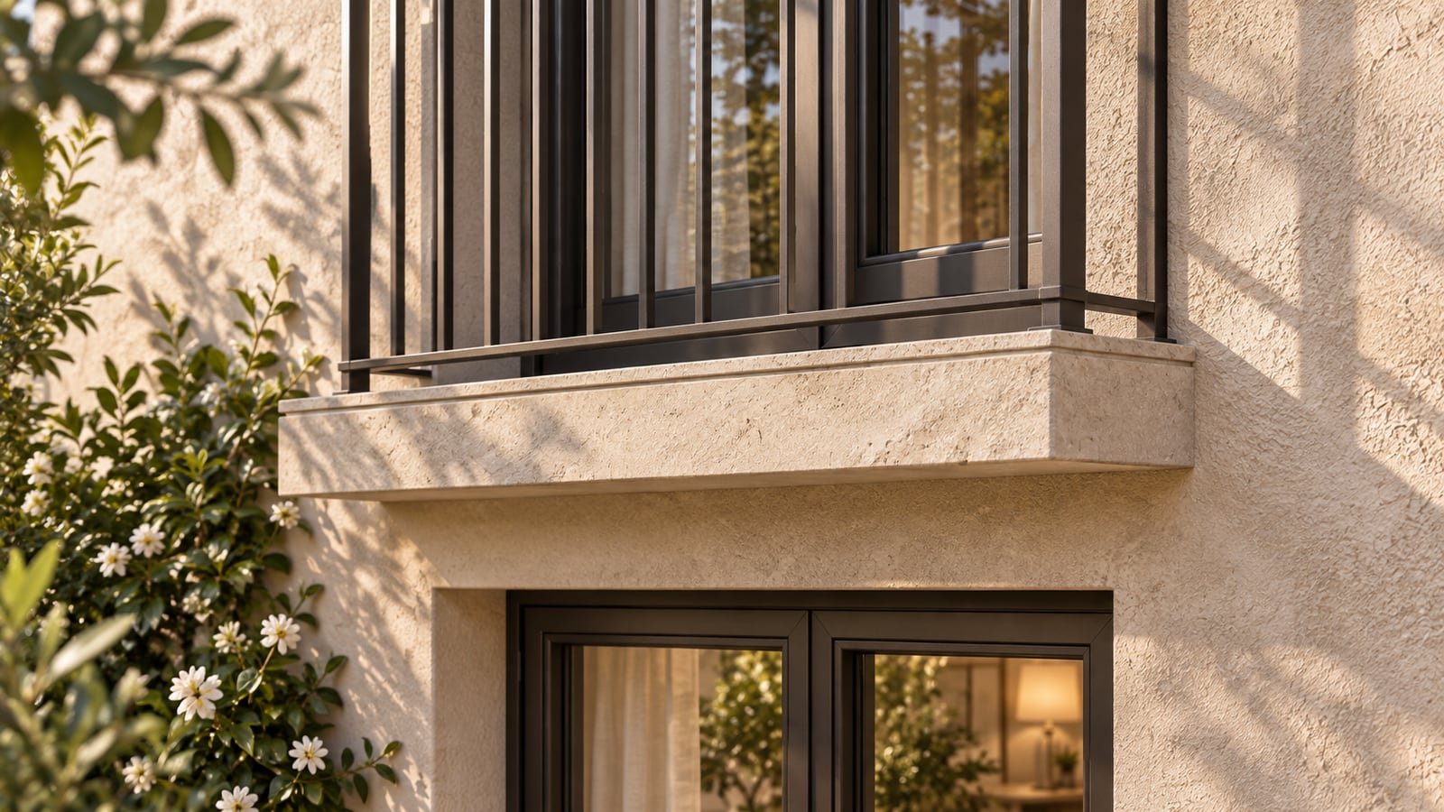 AI-assisted concept visualization: Facade material close-up