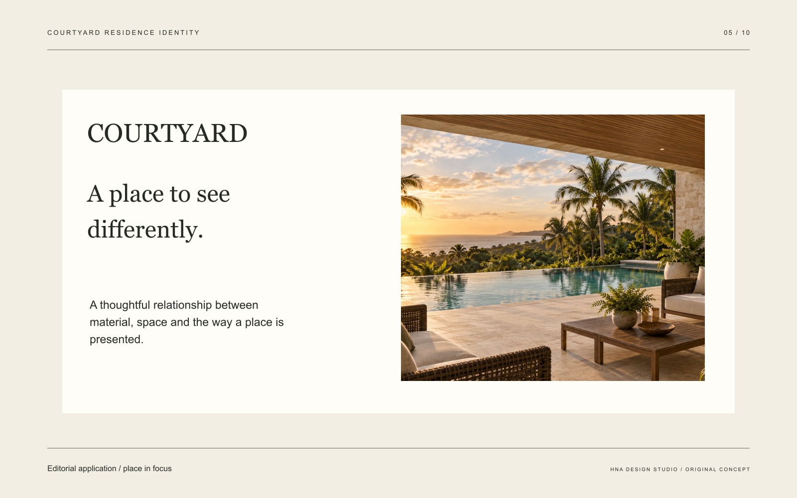 Original graphic study: Editorial application / place in focus