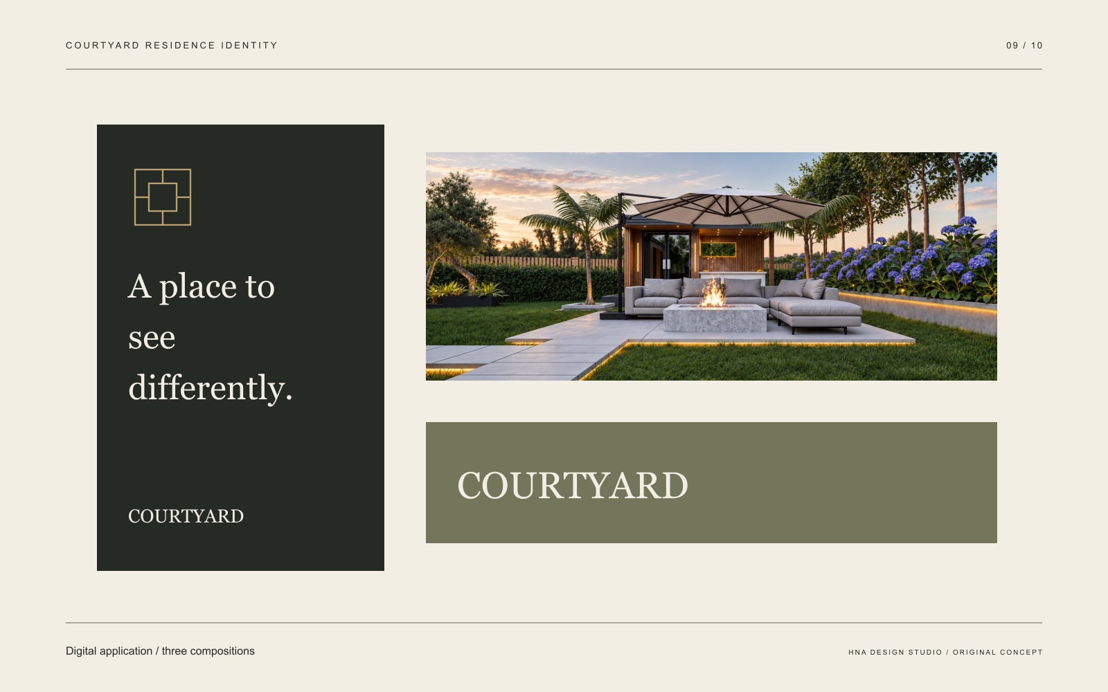 Original graphic study: Digital application / three compositions