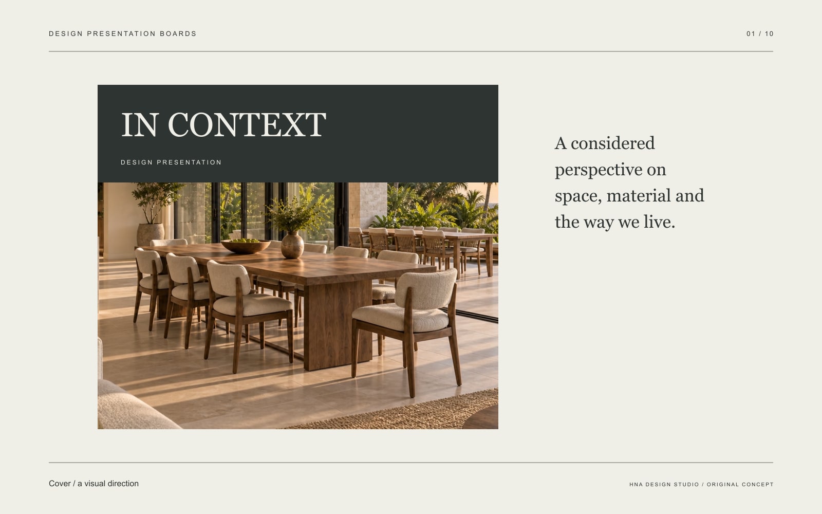 Original graphic study: Cover / a visual direction