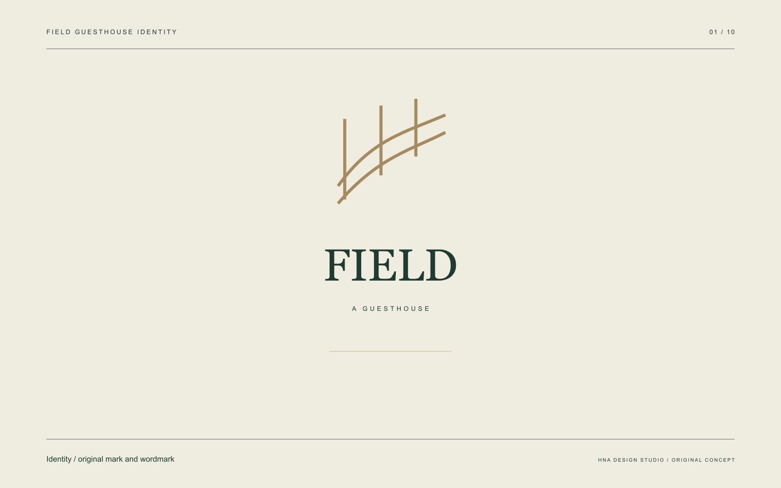Original graphic study: Identity / original mark and wordmark