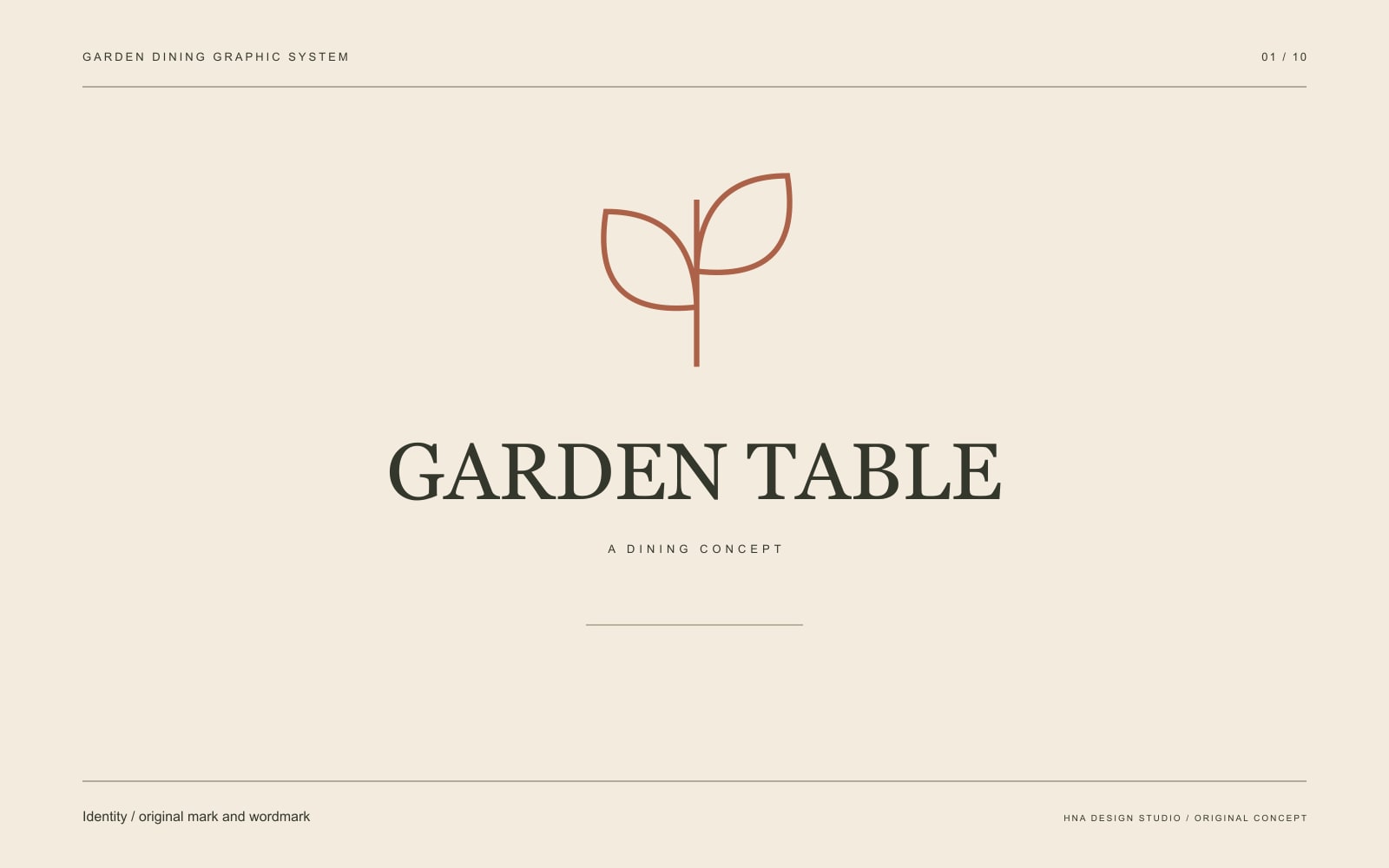 Original graphic study: Identity / original mark and wordmark