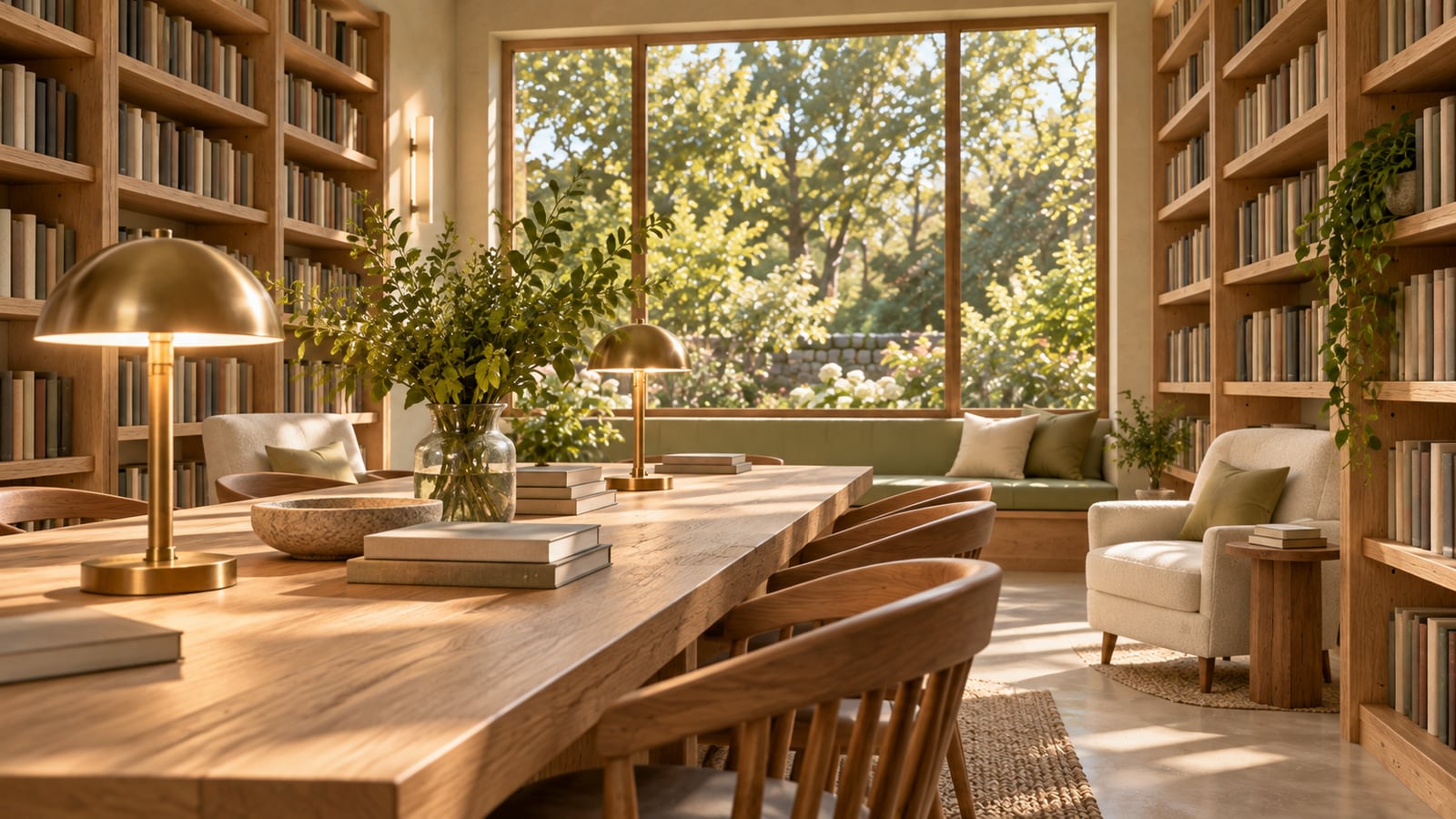 AI-assisted storyboard study: Central reading table