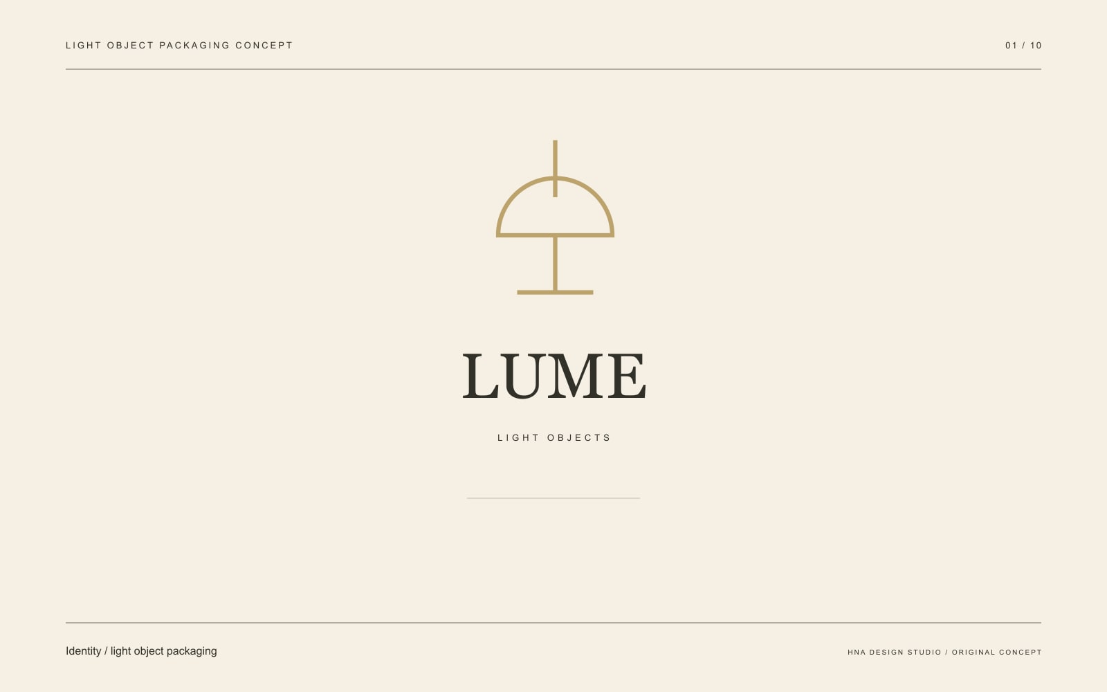 Original graphic study: Identity / light object packaging