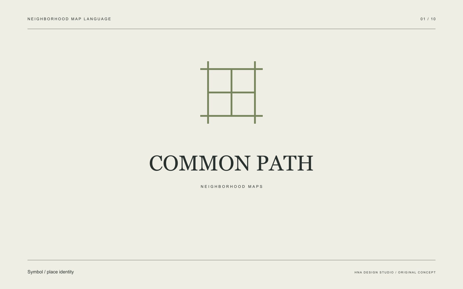 Original graphic study: Symbol / place identity