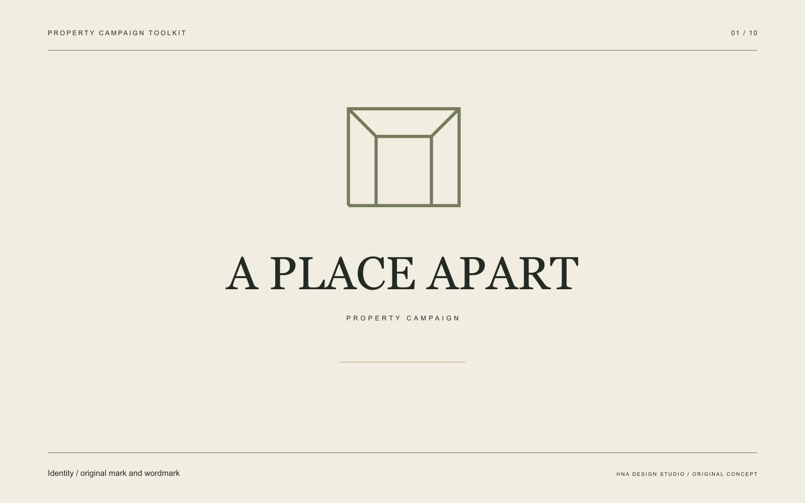 Original graphic study: Identity / original mark and wordmark