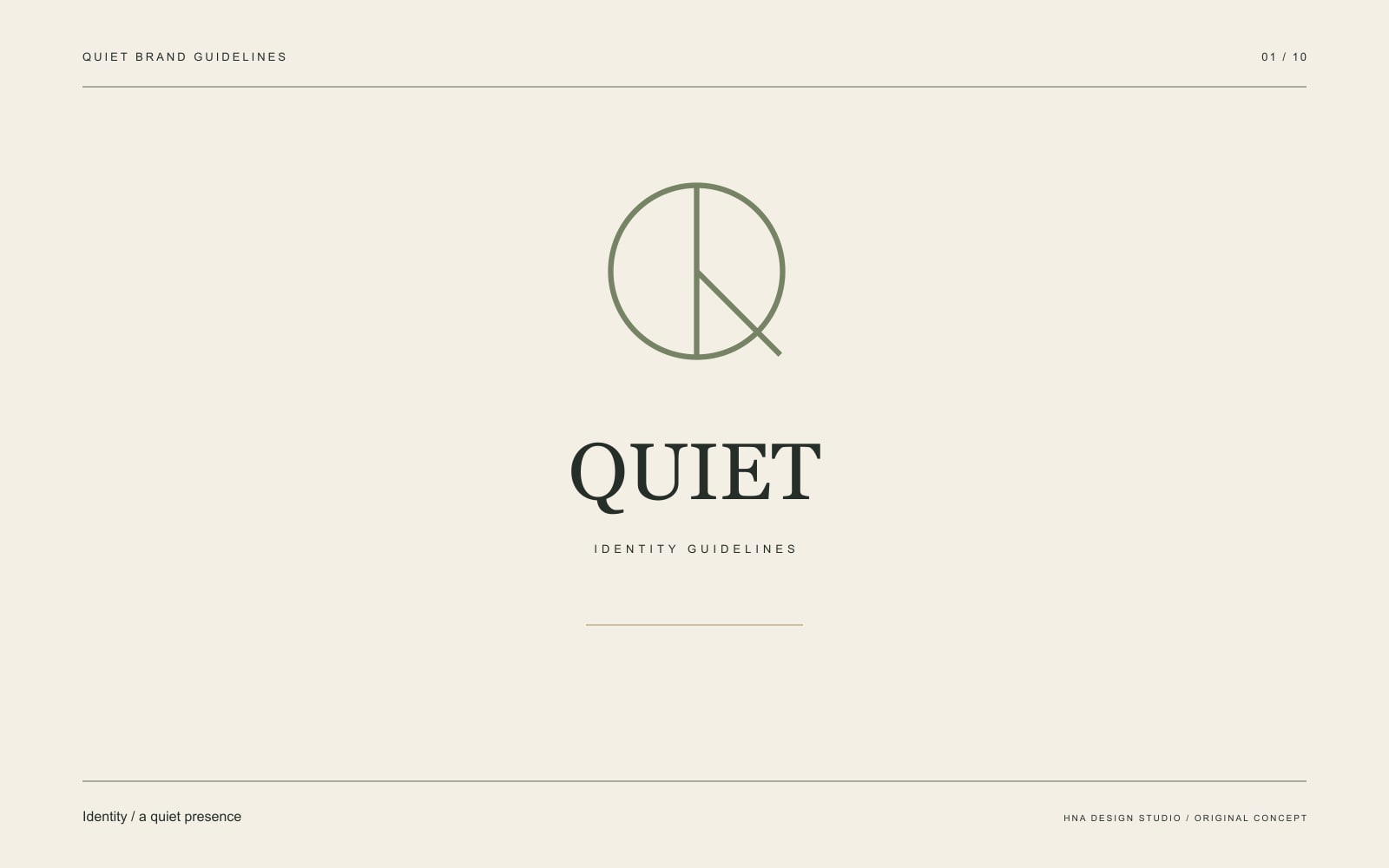 Original graphic study: Identity / a quiet presence