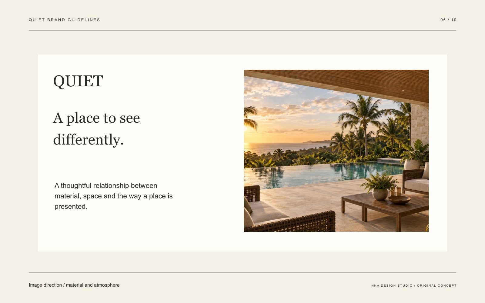Original graphic study: Image direction / material and atmosphere