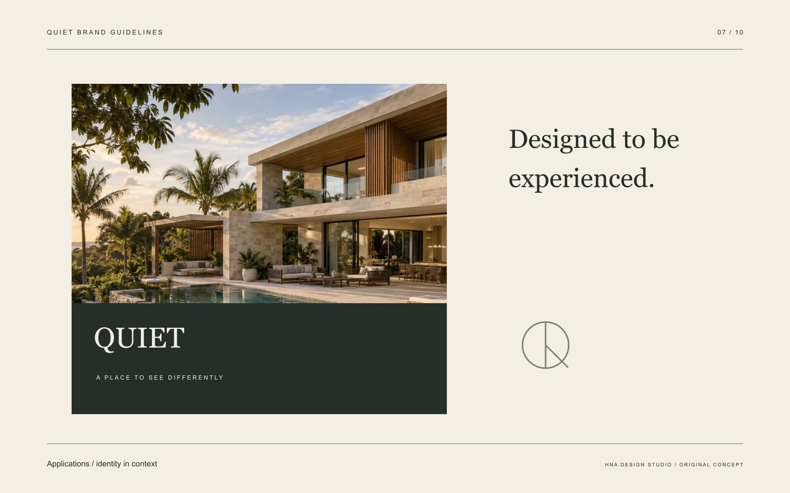 Original graphic study: Applications / identity in context