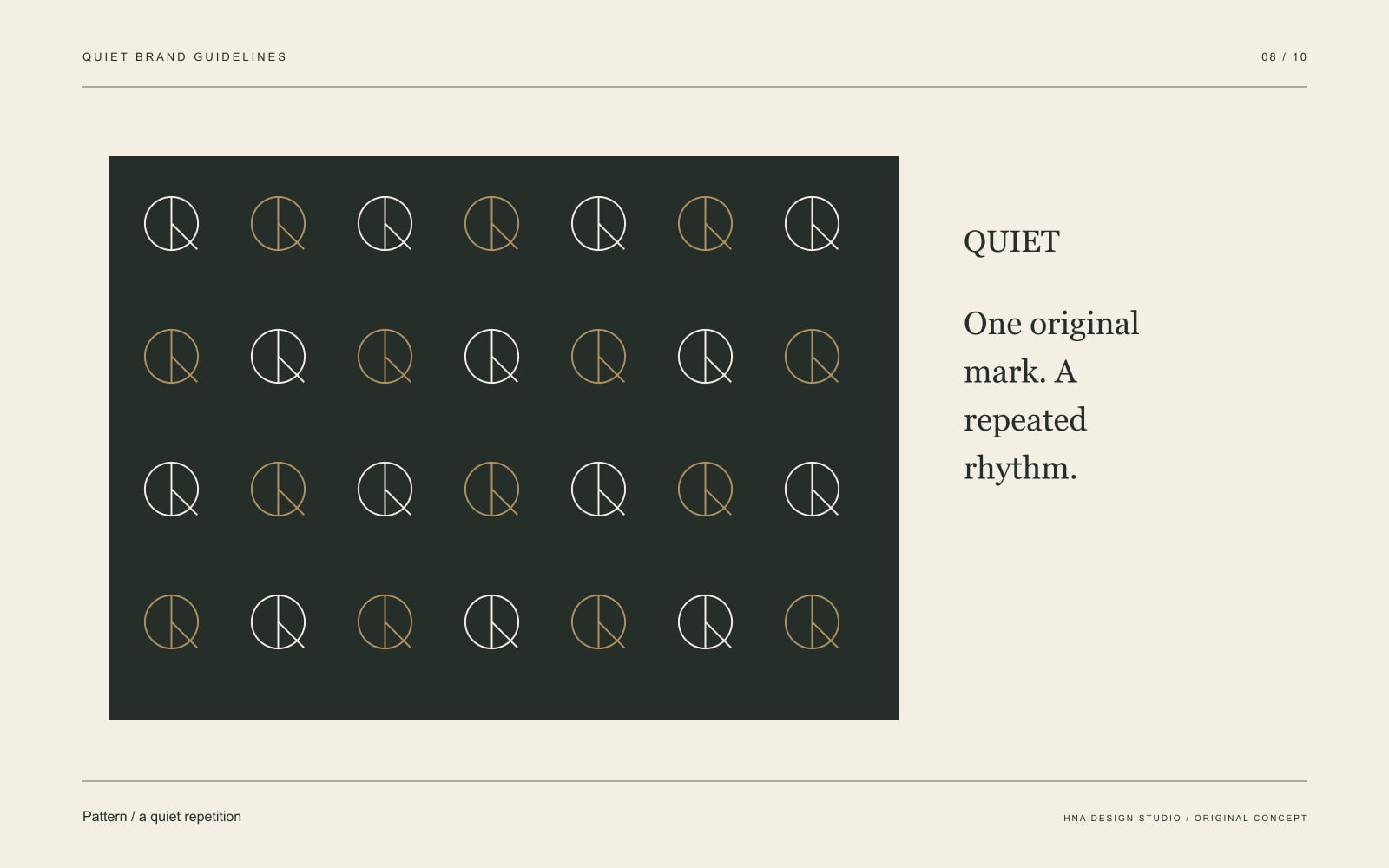 Original graphic study: Pattern / a quiet repetition
